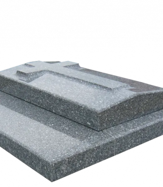 MONUMENT TOMBALE A CROIX RELIEF A GORGE