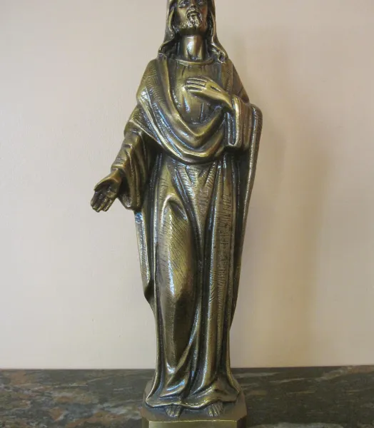 FIN DE SERIE - STATUETTE CHRIST BRONZE