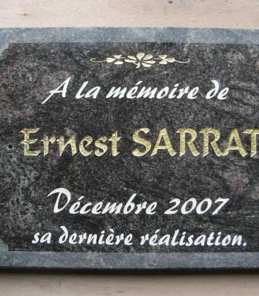 PLAQUE COMMEMORATIVE sur mesure